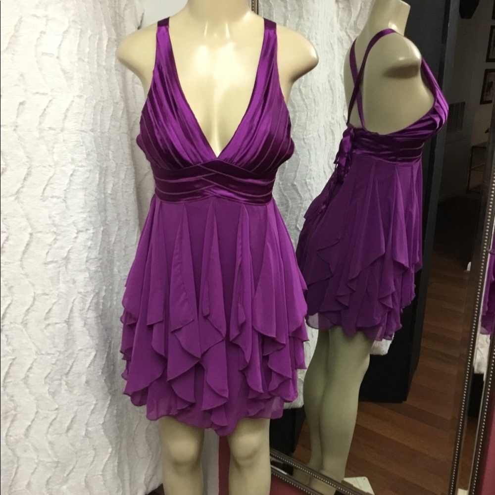 Arden B Purple Cocktail Dress